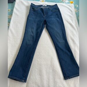 LOFT Blue Flare Wide Leg Jeans